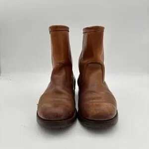 Vintage Pre-50s Chippewa Black Label Leather Utility Roper Boots Men\'s 10.5 Vintage Pre-50s Chippewa Black Label Leather Utility... | Depop main image 3